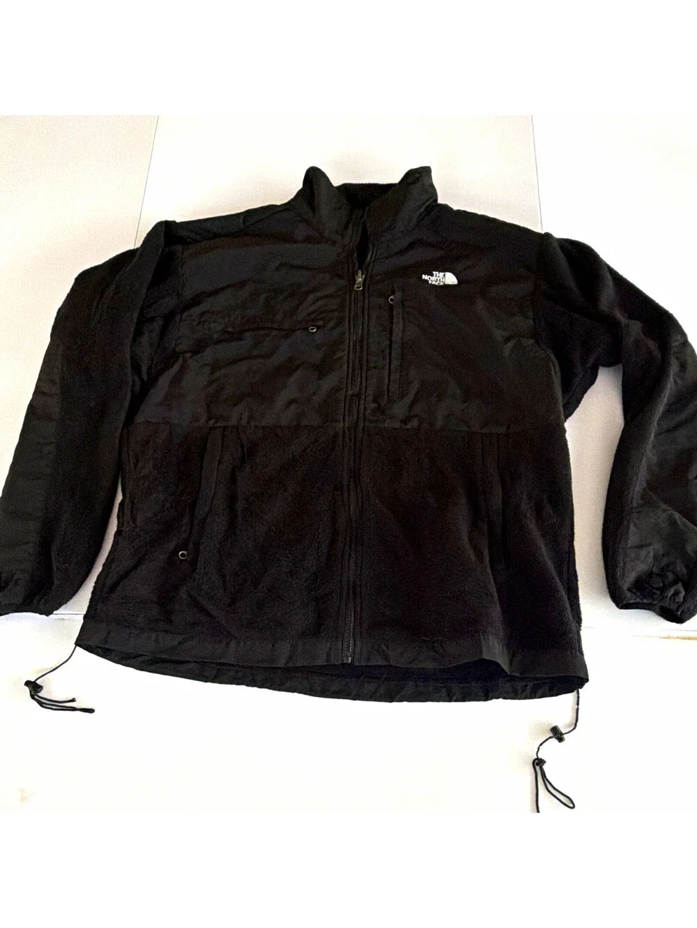 The North Face Men’s Black Solid Full Zip Stand-Up Collar Logo Jacket Size XL